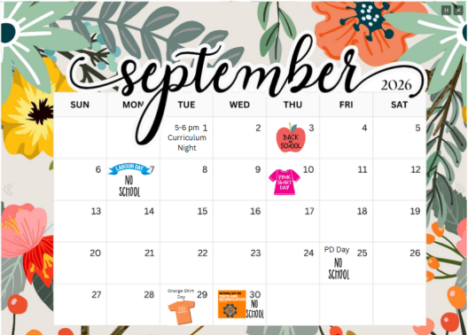 Sept Calendar
