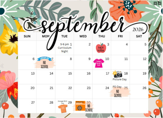 Sept Calendar