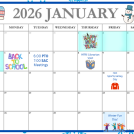 January Calendar